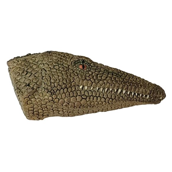 1986 MJ Alligator, Croc Resin Pin Brooch, Signed